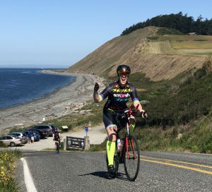 Jen Wuest Clinton bike rider